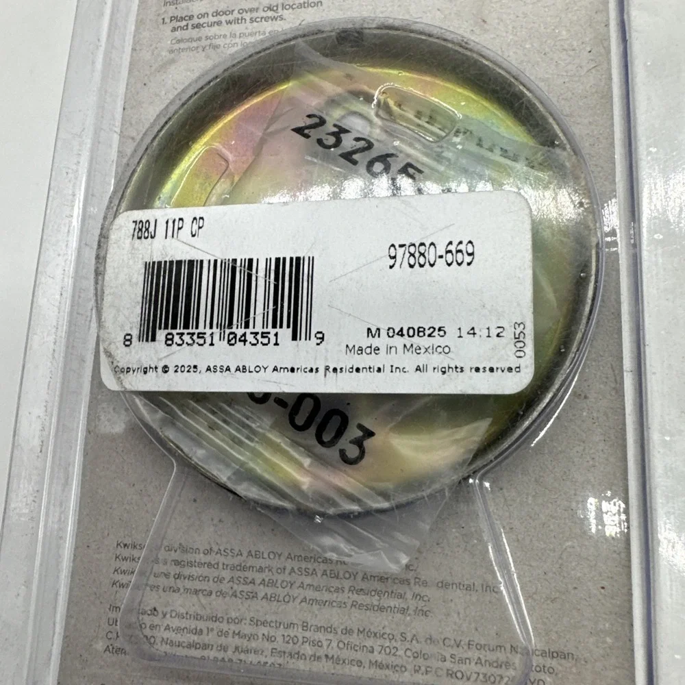 Kwikset Juno Dummy Door Knob Handle for Closet‎ Venetian Bronze 97880-669